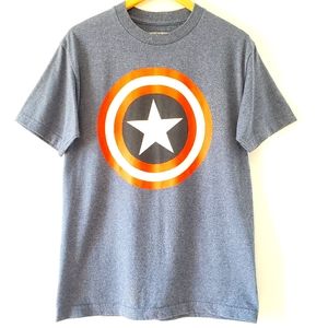 Marvel Captain America Theme Printed T-shirt M
